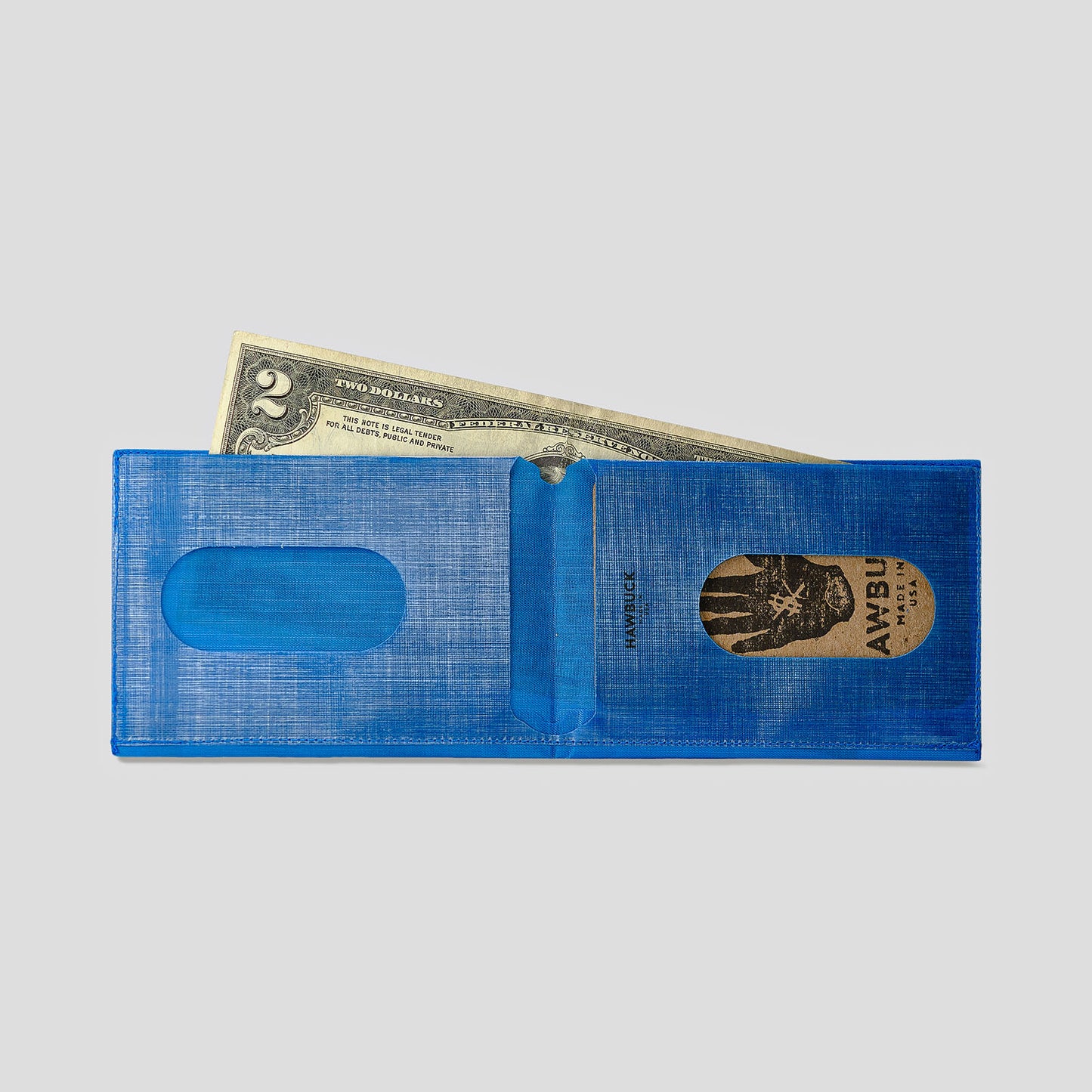 Lean™ Wallet, H01, Blue, $, with Dyneema® Composite Fabric Hybrid