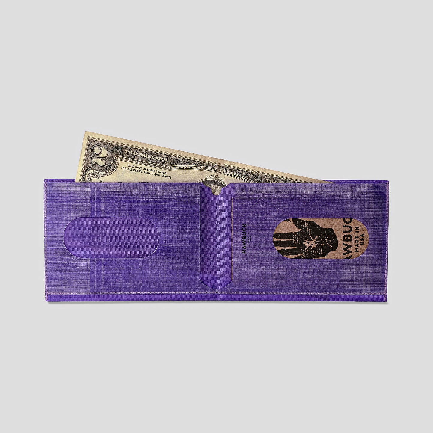 Lean™ Wallet, H01, Purple, $, with Dyneema® Composite Fabric Hybrid