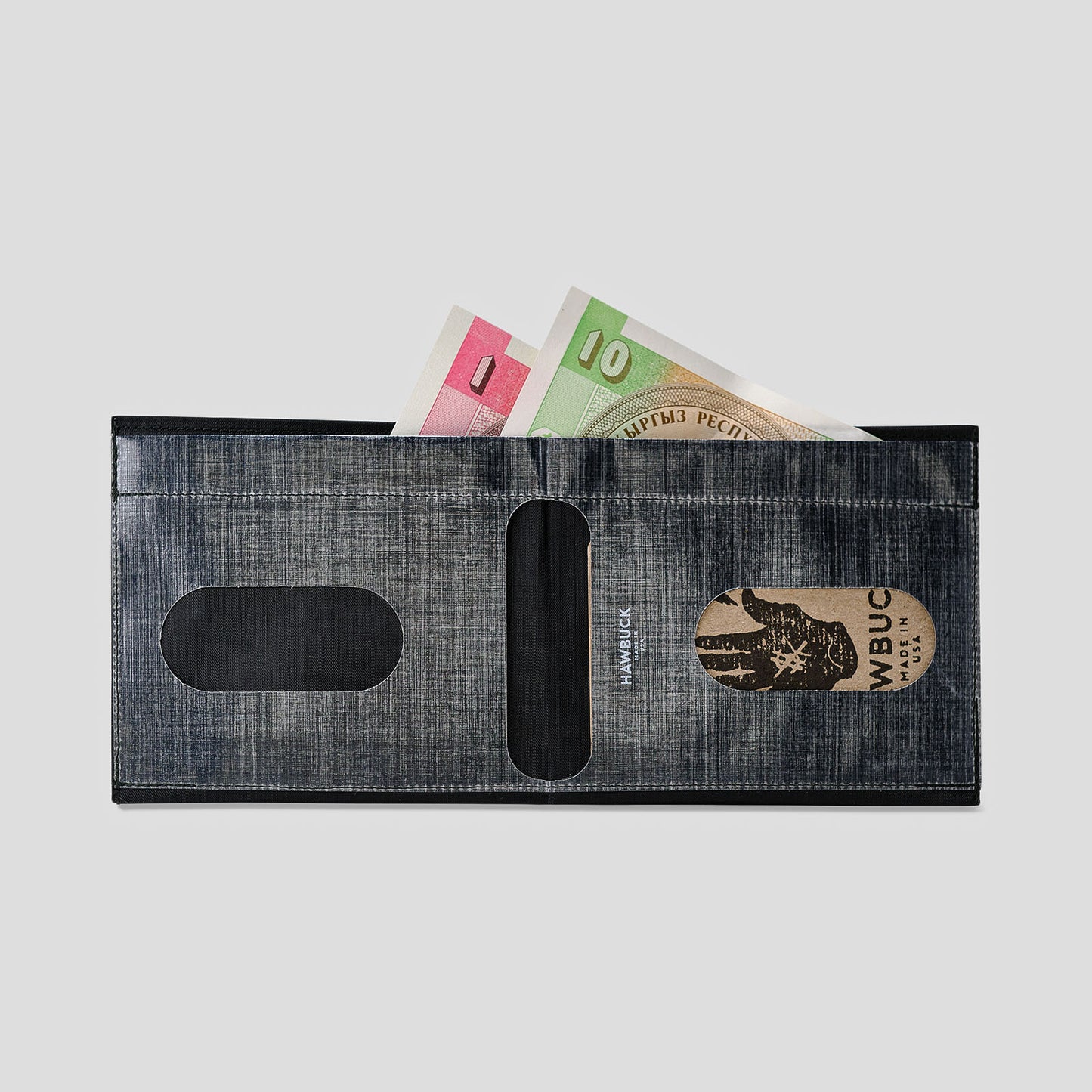 Lean™ Global Wallet, H08 , Black, €¥£, with Dyneema® Composite Fabric Hybrid