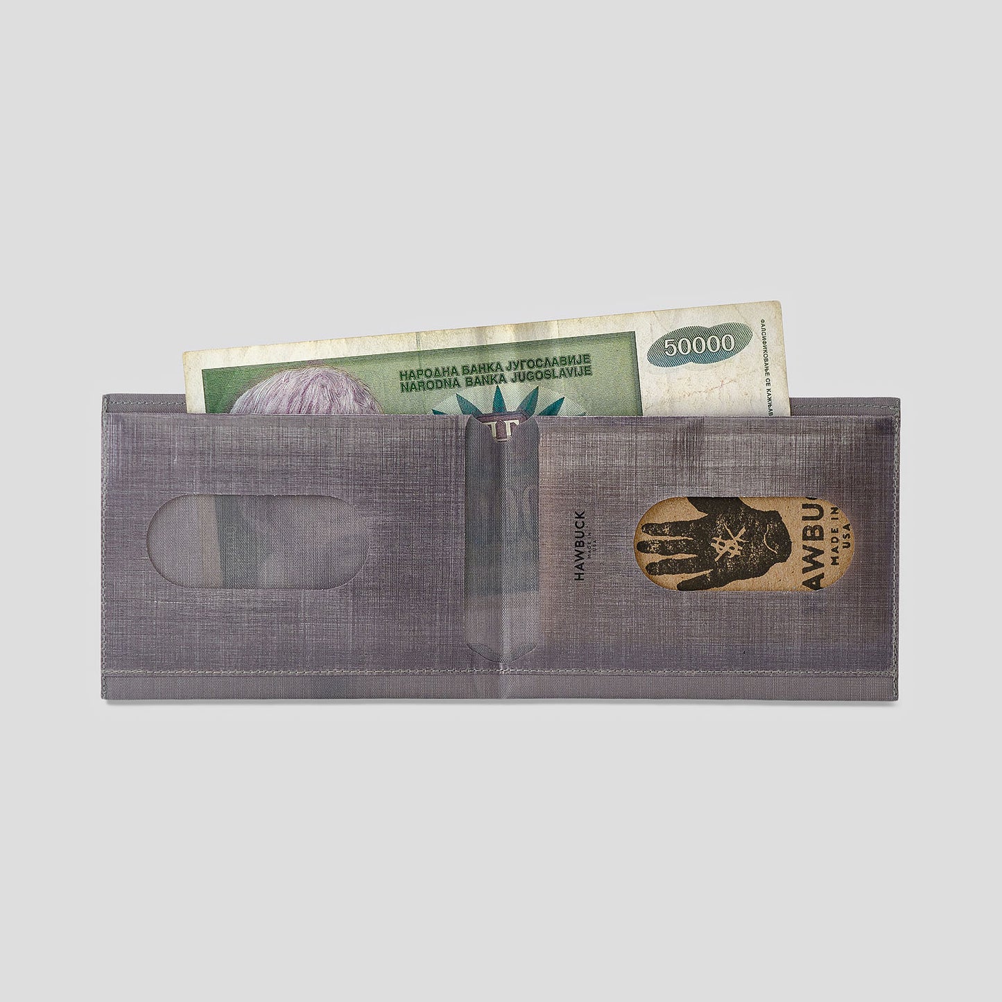 Lean™ International Wallet, H09, Grey, Fr. C$, with Dyneema® Composite Fabric Hybrid