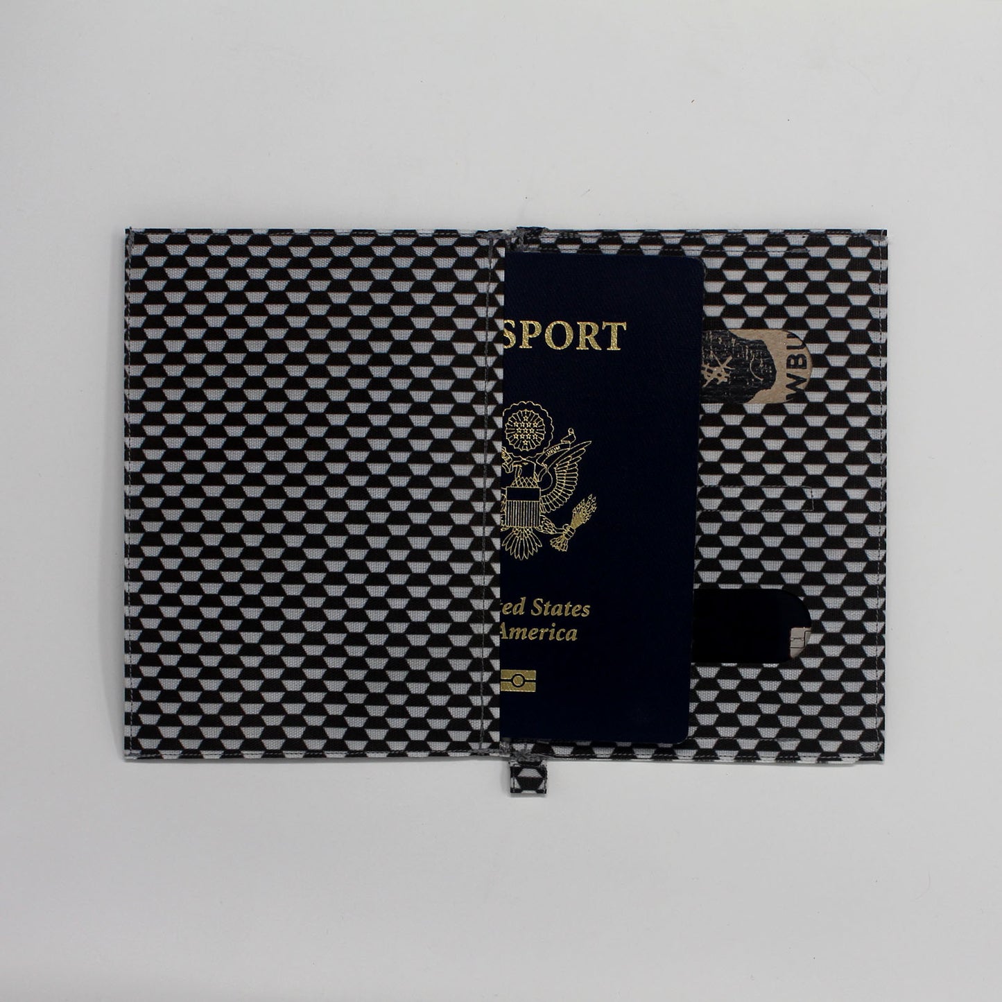 Passport Wallet, H04, Cathedral Monochrome, with Dyneema® Composite Fabric Hybrid