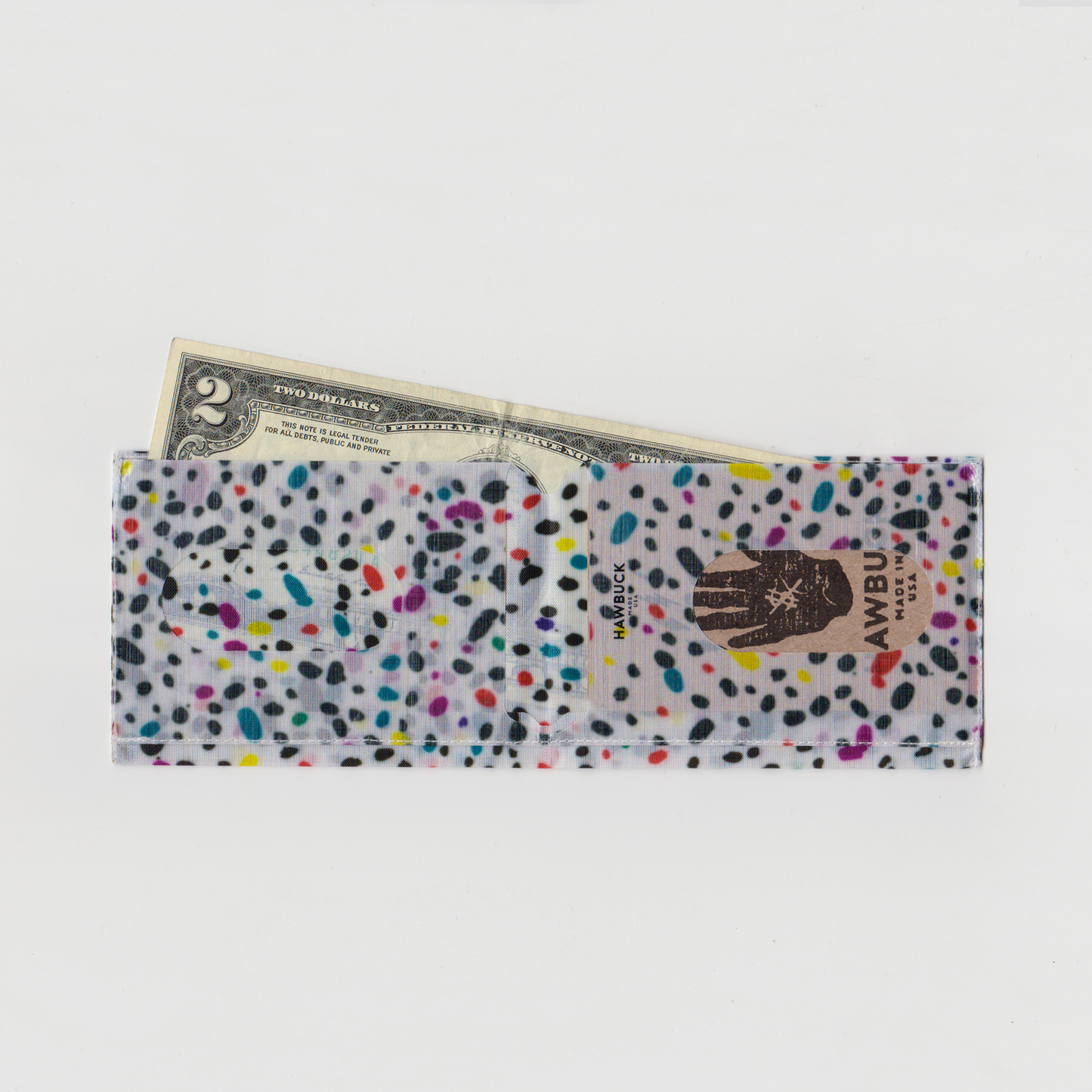 Lean™ Wallet, H01, Fine Dabby, $, with Dyneema® Composite Fabric Hybrid