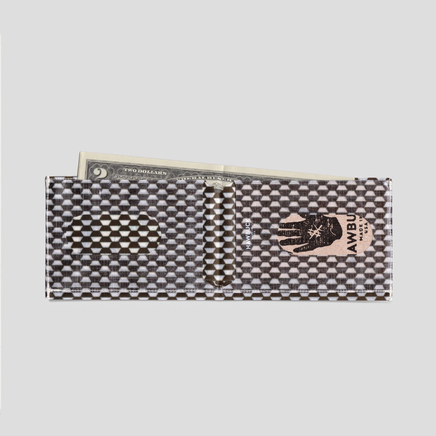 Lean™ Wallet, H01, Cathedral Monochrome, $, with Dyneema® Composite Fabric Hybrid