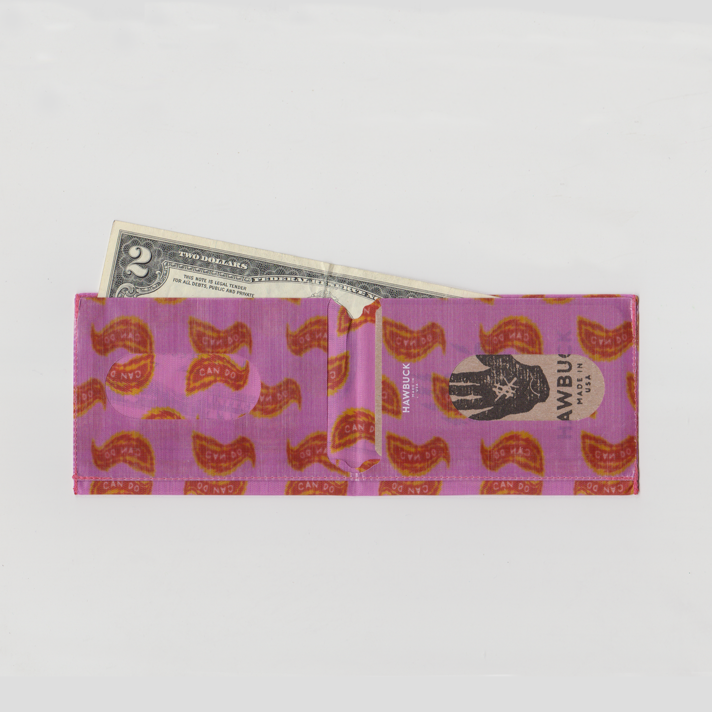 Lean™ Wallet, H01, Pink Can-Do, $, with Dyneema® Composite Fabric Hybrid