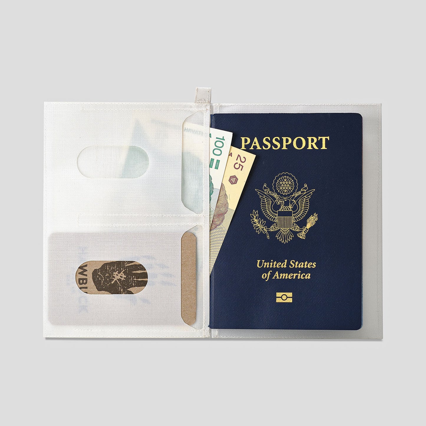 Passport Wallet, H04, White, with Dyneema­® Composite Fabric Hybrid